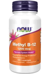 NOW Foods Methyl B-12 1000 мг  Витамин Б-12 - 100 подезични таблетки, 100 дози
