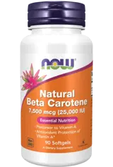 NOW Foods Natural Beta Carotene 25,000 IU Бета-Каротен