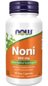 NOW Foods Noni 450 мг Нони - 90 веге капсули, 90 дози