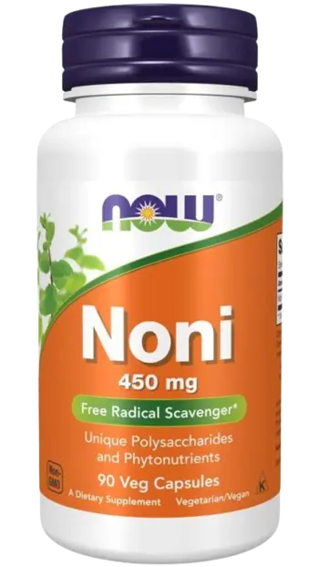NOW Foods Noni 450 мг Нони - 90 веге капсули, 90 дози