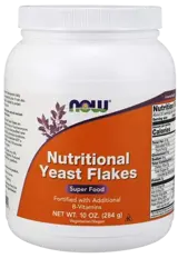 NOW Foods Nutritional Yeast Flakes Бирена Мая - 284 грама, 18 дози