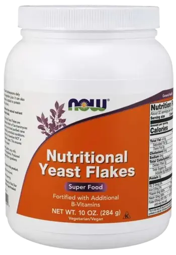 NOW Foods Nutritional Yeast Flakes Бирена Мая - 284 грама, 18 дози