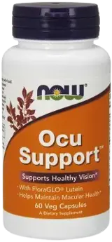 NOW Foods Ocu Support Формула за Поддържане Здравето на Очите - 60 веге капсули, 20 дози