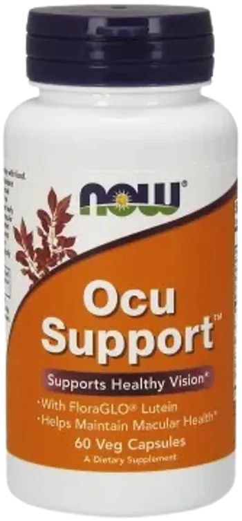 NOW Foods Ocu Support Формула за Поддържане Здравето на Очите - 60 веге капсули, 20 дози