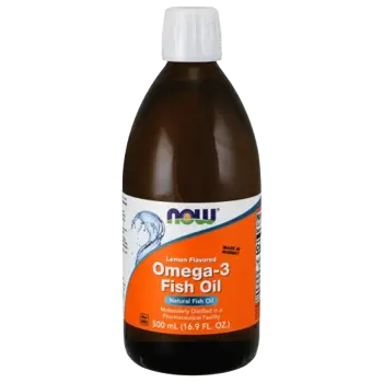 NOW Foods Omega 3 Liquid Течно Висококонцентрирано Рибено Масло