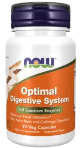 NOW Foods Optimal Digestive System Комплексни Ензими - 90 веге капсули, 45 дози