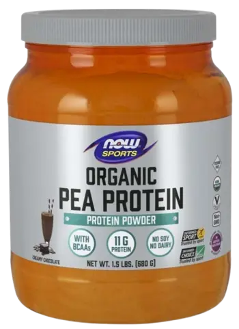 NOW Foods Organic Pea Protein Органичен Грахов Протеин - 680 грама, 34 дози