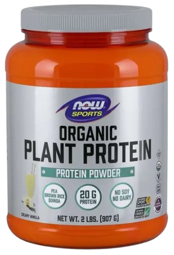 NOW Foods Organic Plant Protein Органична Растителна Протеинова Матрица - 907 грама, 25 дози