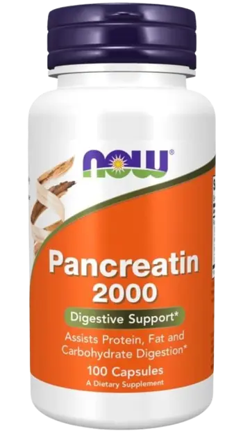 NOW Foods Pancreatin 200 мг Панкреатин