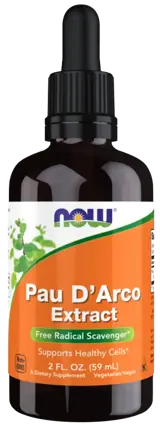 NOW Foods Pau D'Arco Extract Liquid Течен Екстракт - 59 мл, 38 дози