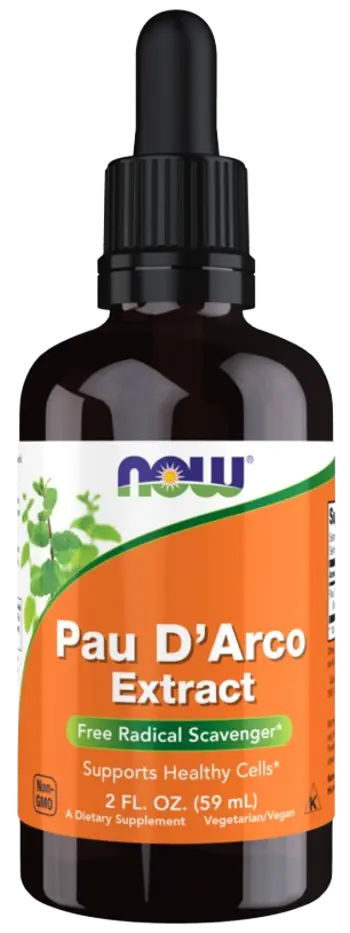 NOW Foods Pau D'Arco Extract Liquid Течен Екстракт - 59 мл, 38 дози