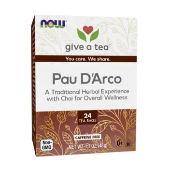 NOW Foods Pau D`Arco Tea Пау Дарко Чай - 24 пакетчета, 24 дози