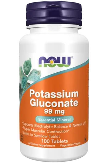 NOW Foods Potassium Gluconate 99 мг Калий