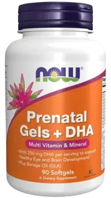 NOW Foods Prenatal + DHA Витамини за Бременни и Кърмещи