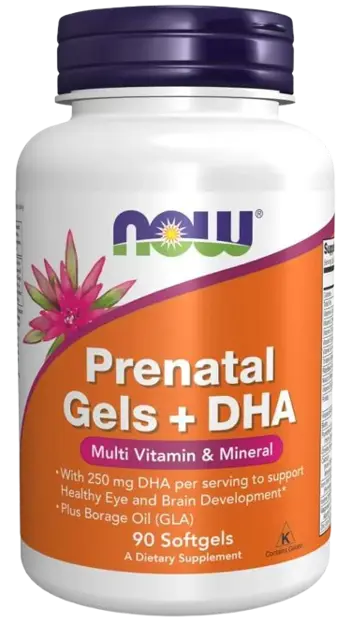 NOW Foods Prenatal + DHA Витамини за Бременни и Кърмещи