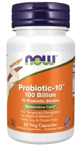 NOW Foods Probiotic-10 100 Billion Пробиотици 100 милиарда от 10 Различни Щама