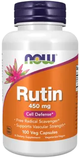NOW Foods Rutin 450 мг Рутин - 100 веге капсули, 100 дози