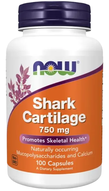 NOW Foods Shark Cartilage 750 мг Хрущял от Акула