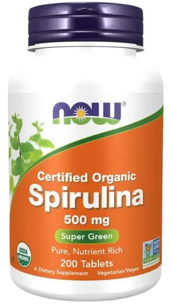 NOW Foods Spirulina 500 мг Спирулина