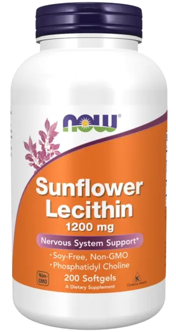 NOW Foods Sunflower Lecithin 1200 мг Лецитин