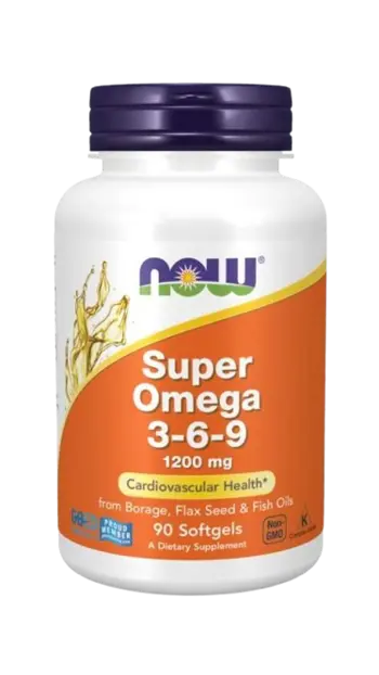 NOW Foods Super Omega 3-6-9 1200 мг Омега 3-6-9 с Рибено Масло