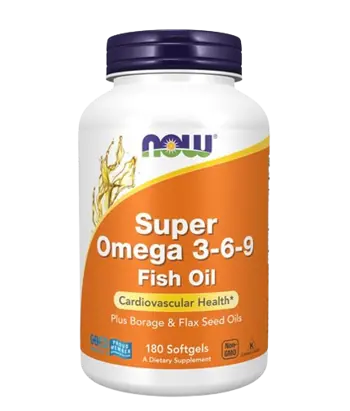 NOW Foods Super Omega 3-6-9 1200 мг Омега 3-6-9 с Рибено Масло