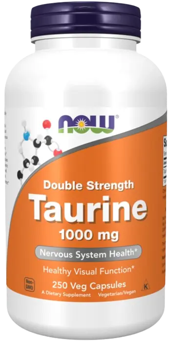 NOW Foods Taurine 1000 мг Double Strength Таурин
