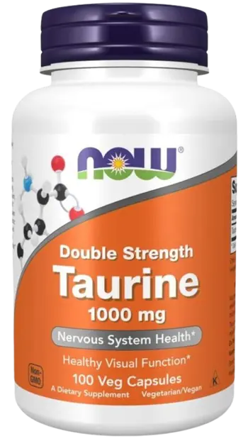 NOW Foods Taurine 1000 мг Double Strength Таурин