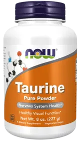 NOW Foods Taurine Powder Таурин на Прах - 227 грама, 227 дози