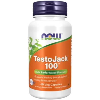 NOW Foods Testo JACK 100 Специализирана Формула за Либидо - 60 веге капсули, 30 дози