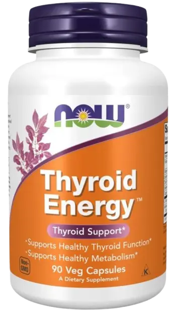 NOW Foods Thyroid Energy Специализирана Формула в Подкрепа на Щитовидната Жлеза