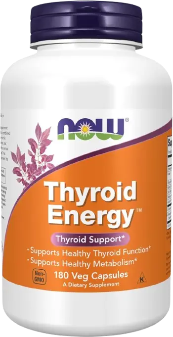 NOW Foods Thyroid Energy Специализирана Формула в Подкрепа на Щитовидната Жлеза