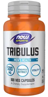 NOW Foods Tribulus 500 мг Трибулус - 100 веге капсули, 100 дози