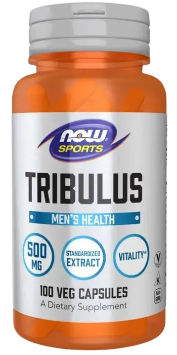 NOW Foods Tribulus 500 мг Трибулус - 100 веге капсули, 100 дози