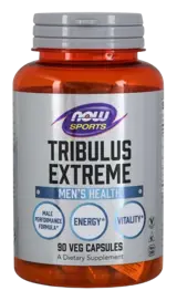 NOW Foods Tribulus Extreme Трибулус Терестрис Тестостеронов Бустър - 90 веге капсули, 45 дози