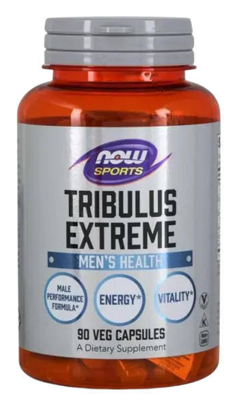 NOW Foods Tribulus Extreme Трибулус Терестрис Тестостеронов Бустър - 90 веге капсули, 45 дози