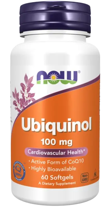NOW Foods Ubiquinol 100 мг Убиквинол Коензим Q10