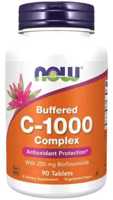 NOW Foods Vitamin C-1000 мг Complex Buffered with 250 мг Bioflavonoids Буфериран Витамин C Комплекс