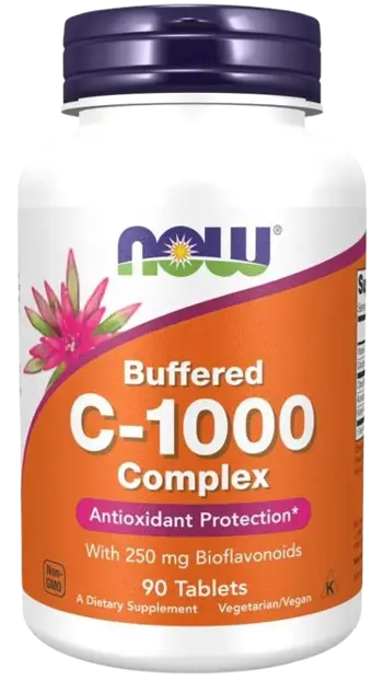 NOW Foods Vitamin C-1000 мг Complex Buffered with 250 мг Bioflavonoids Буфериран Витамин C Комплекс