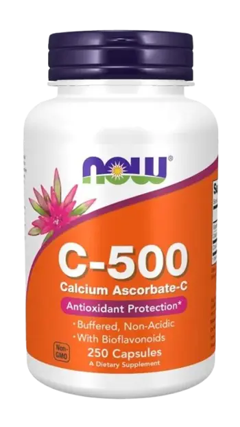 NOW Foods Vitamin C-500 Calcium Ascorbate-C Витамин С Калциев Аскорбат