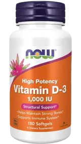 NOW Foods Vitamin D-3 1000 IU Витамин D3