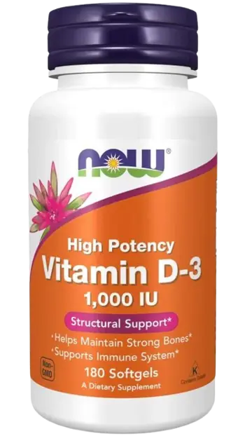 NOW Foods Vitamin D-3 1000 IU Витамин D3