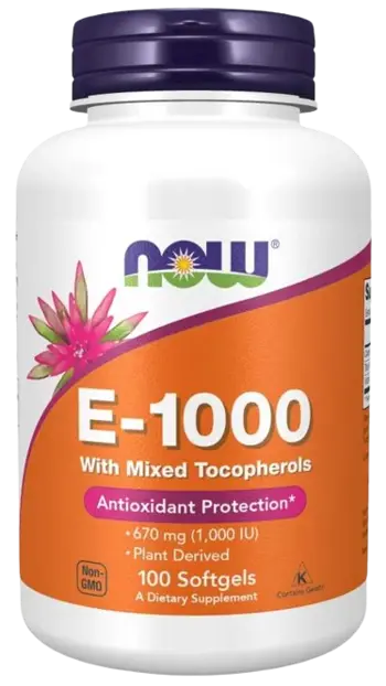 NOW Foods Vitamin E-1000 IU Natural Витамин E