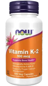 NOW Foods Vitamin K-2 100 мкг Витамин К-2