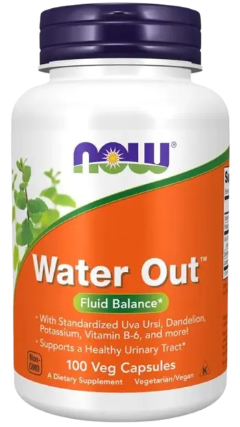 NOW Foods Water Out Натурален Билков Диуретик - 100 веге капсули, 50 дози