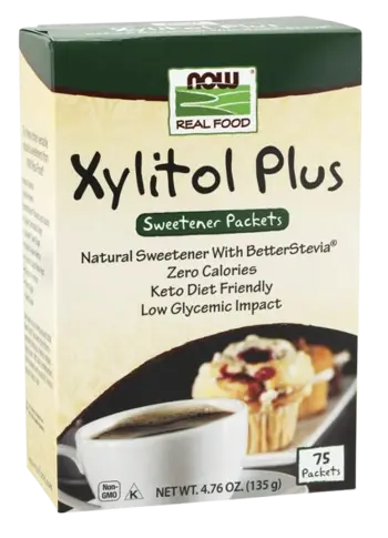 NOW Foods Xylitol Ксилитол - 75 пакета, 75 дози