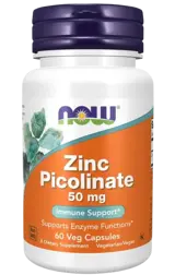 NOW Foods Zinc Picolinate 50 мг Цинк Пиколинат