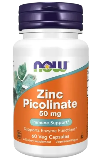 NOW Foods Zinc Picolinate 50 мг Цинк Пиколинат