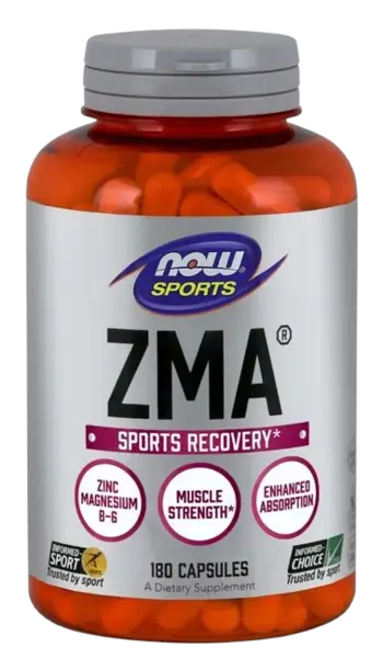 NOW Foods ZMA 800 мг Цинк, Магнезий и Витамин B6