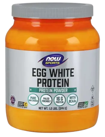 NOW Sports Eggwhite Protein Яйчен Протеин - 544 грама, 27 дози